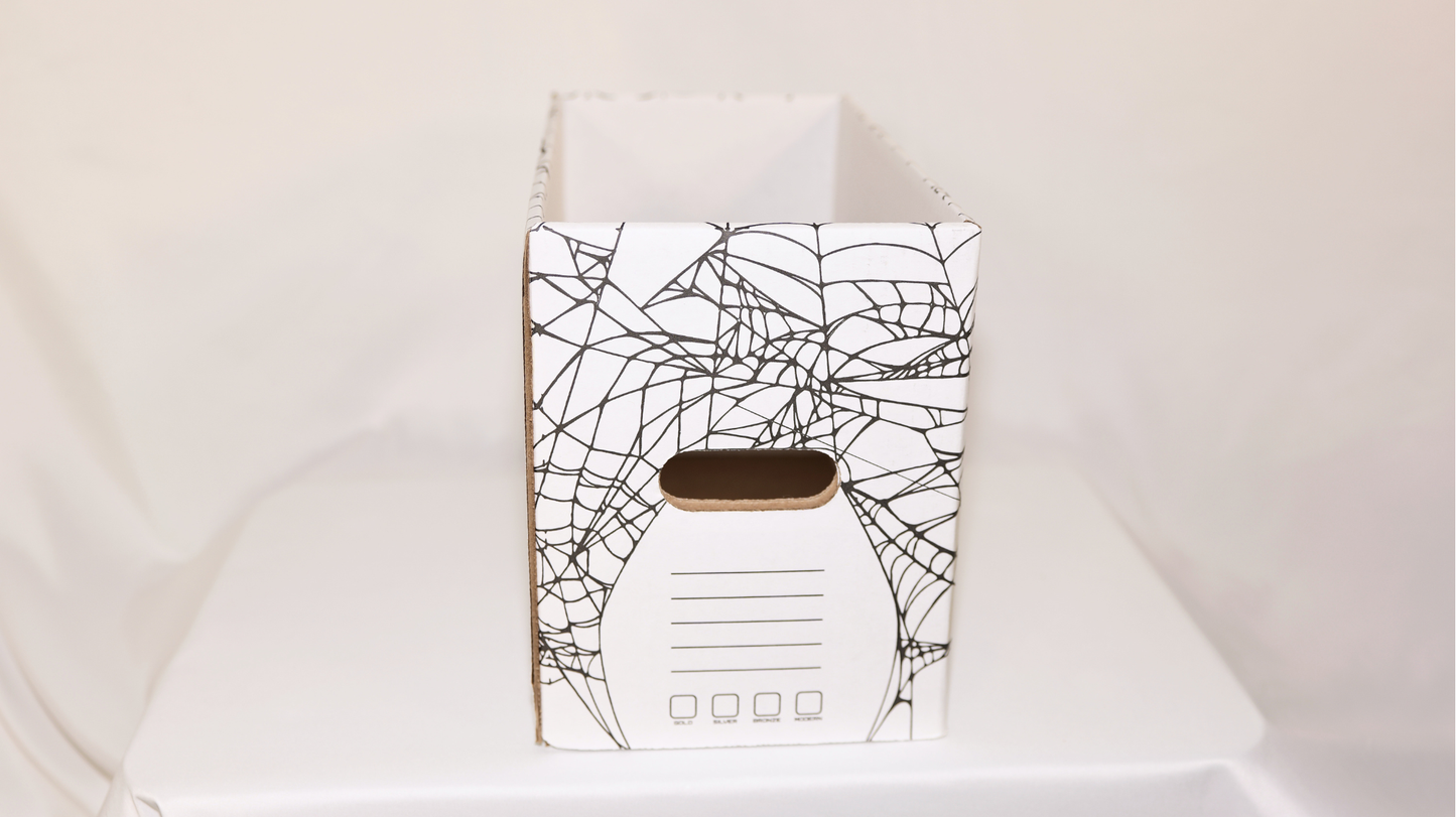 [COMING SOON] 3-Pack Short Comic Book Storage Box (Spiderweb)