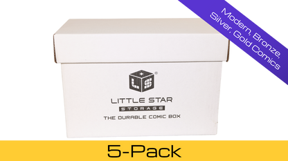[COMING SOON] 5-Pack Short Comic Book Storage Box (White)